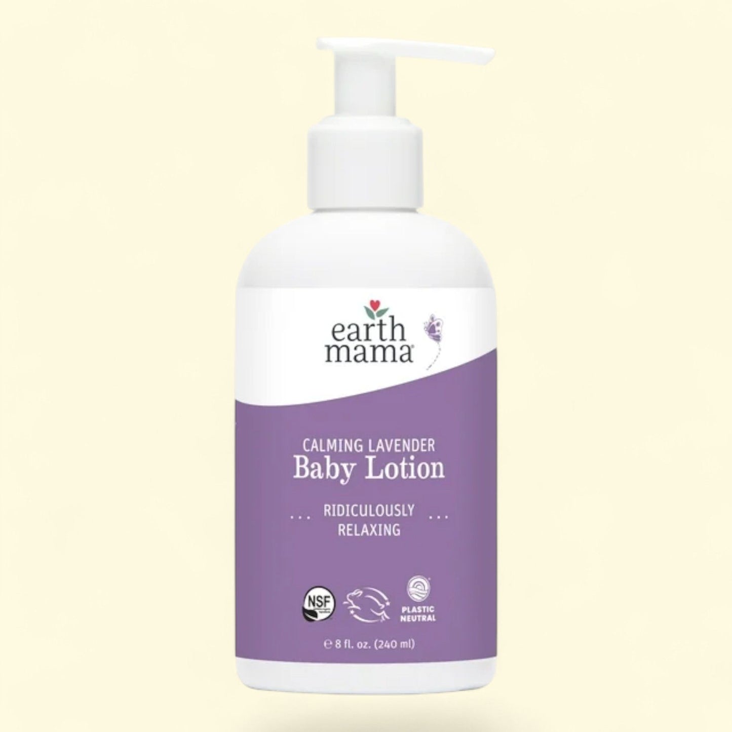 Earth Mama Organics Calming Lavender Baby Lotion, 8.0 fl oz