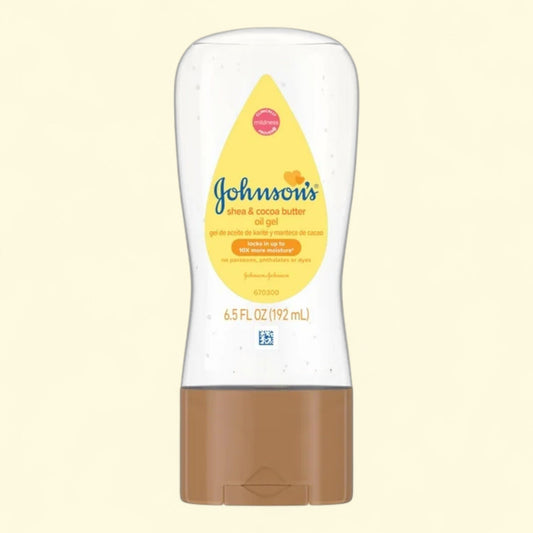 Johnson's Baby Body Oil Gel, Shea & Cocoa Butter, 6.5 fl oz
