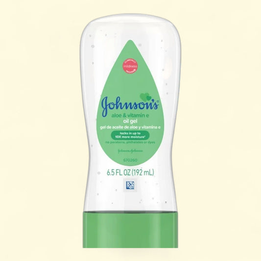 Johnson's Baby Body Moisturizing Oil Gel, Aloe Vera & Vitamin E, 6.5 fl oz.