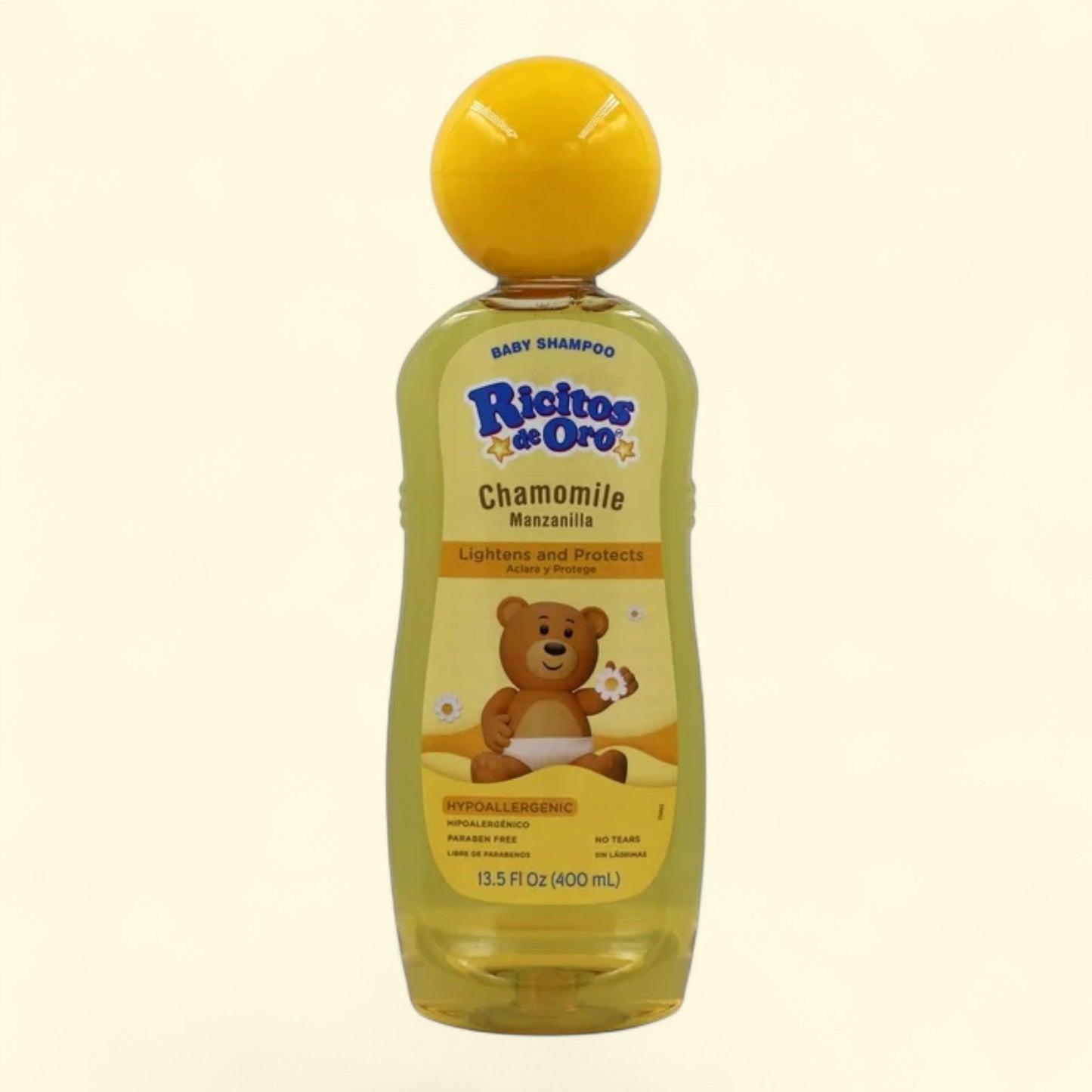 Shampoing pour bébés Ricitos de Oro Manzanilla, 396 ml