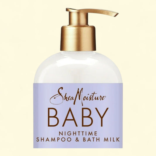 SheaMoisture Baby Nighttime Shampoo & Bath Milk, Manuka Honey & Lavender, 13 oz