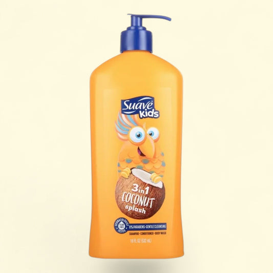 Suave Kids 2-in-1 Shampoo & Conditioner, Coconut Splash, 18 fl oz