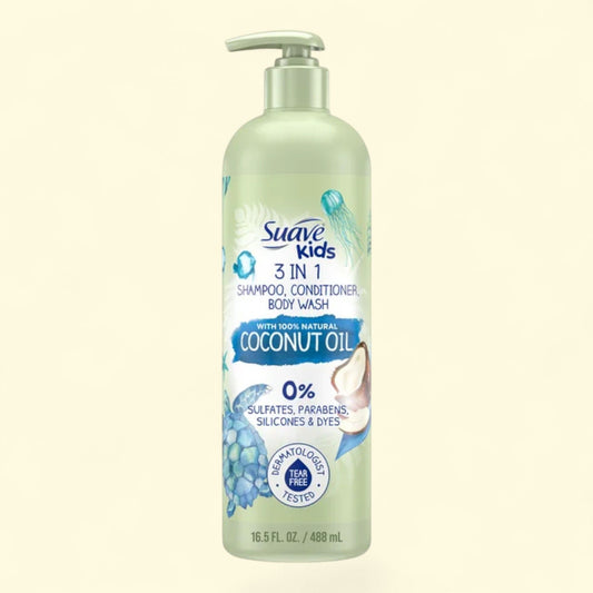 Suave Kids Naturals 3-in-1 Shampoo Conditioner & Body Wash, 16.5 oz