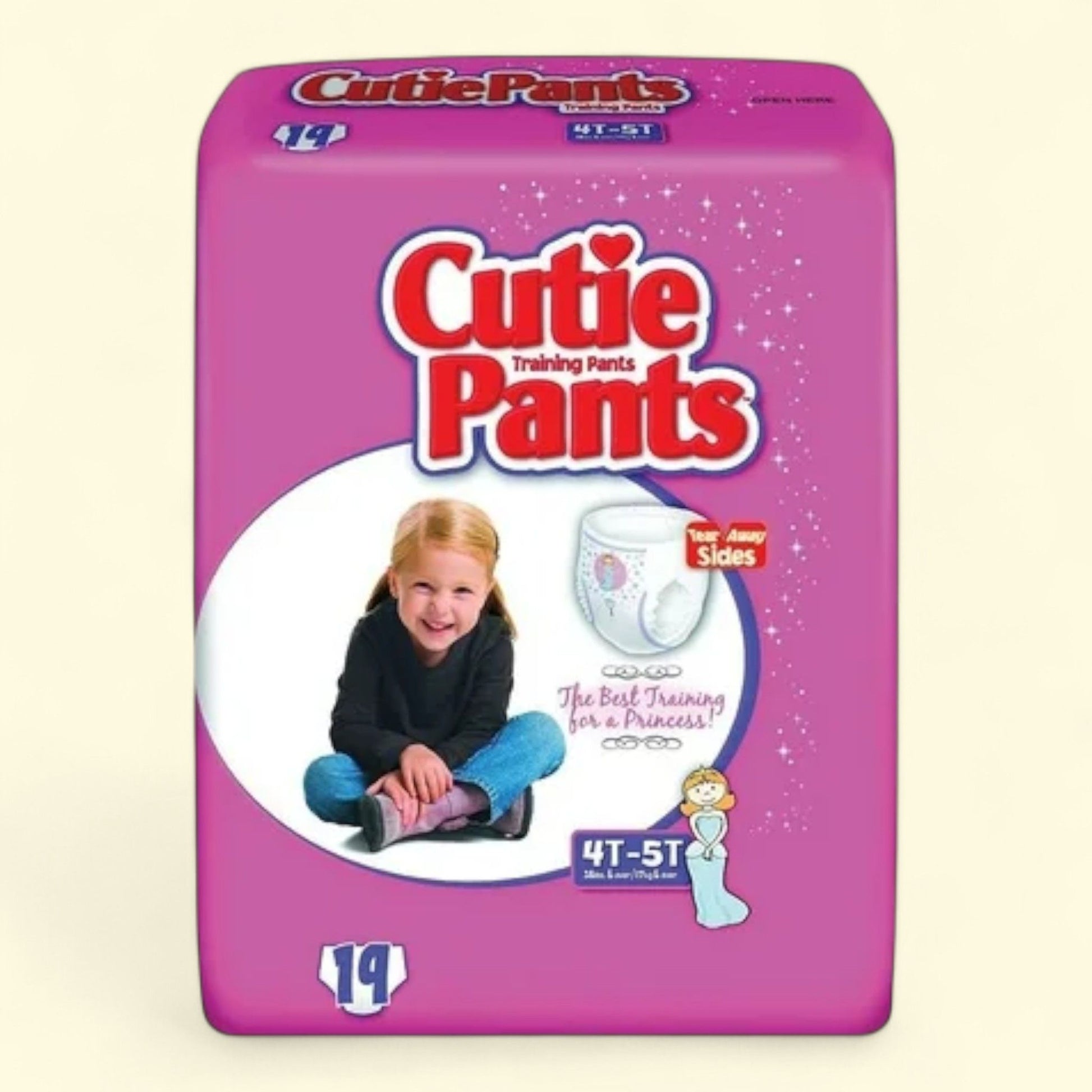 Cuties Training Pants, Size 4T-5T, 19 Count — authentic US product shipped worldwide by Treatspree