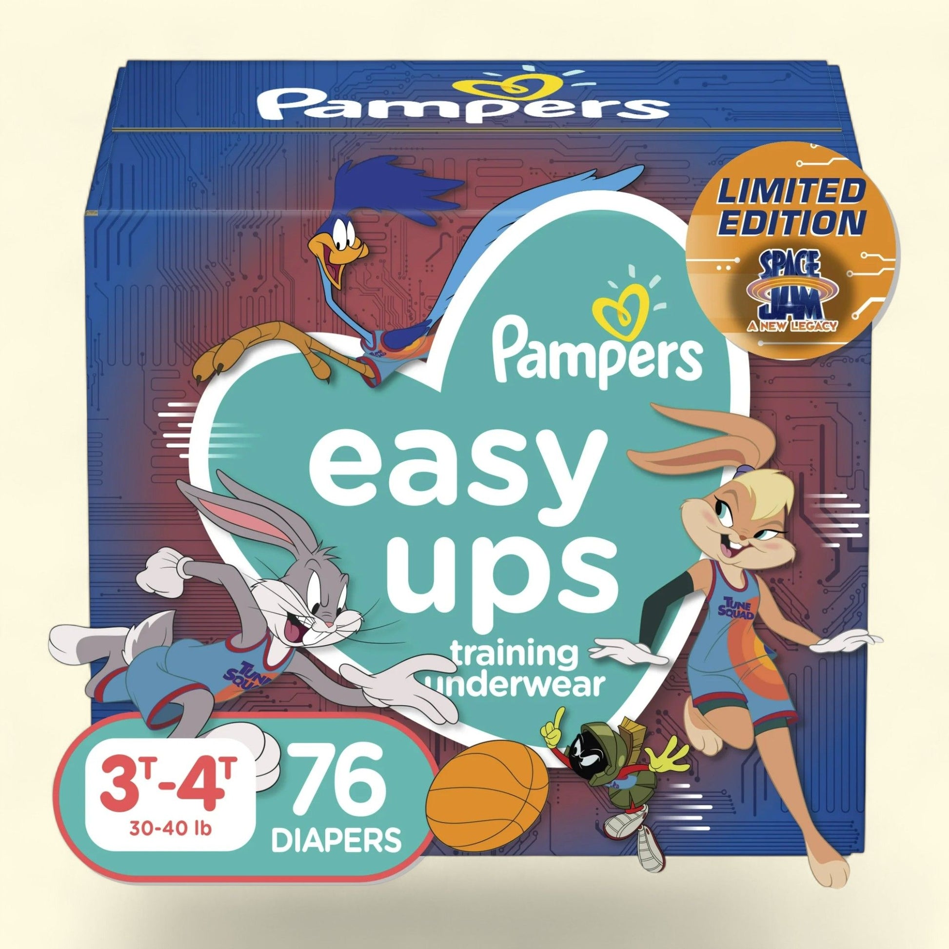 Pampers Easy Ups Girls Training Pants, Size 4T-5T, 19 Pants — authentic US product shipped worldwide by Treatspree
