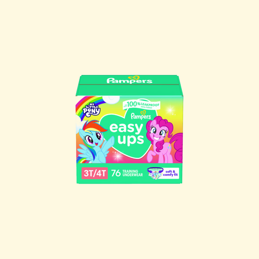 Pampers Easy Ups Training Underwear, Size 5 3T-4T, 76 Ct