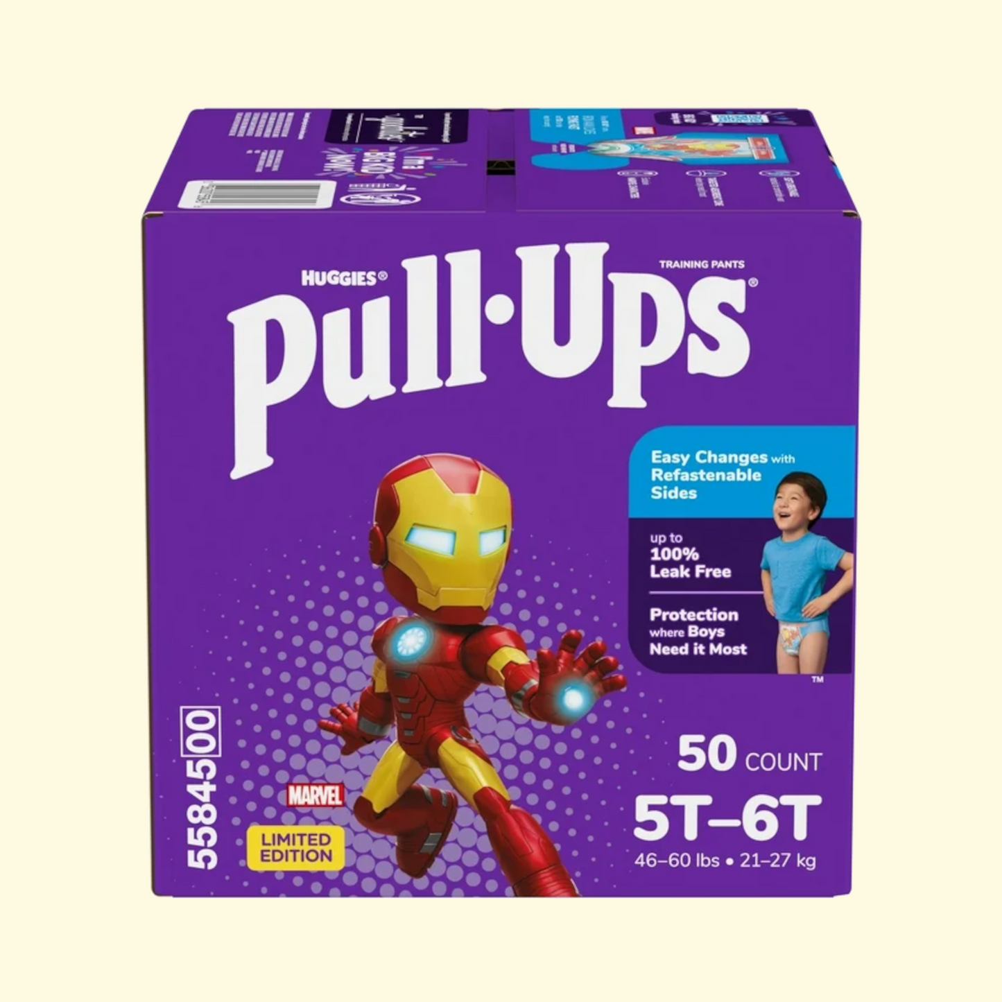 Pull-Ups Boys' Training Pants, 5T-6T (46+ lbs), 50 Count