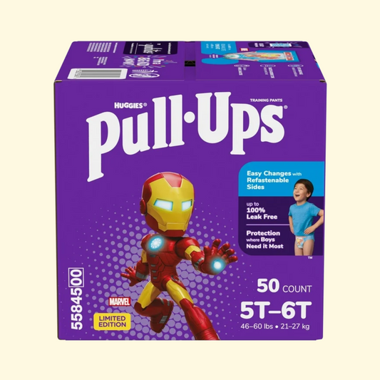Pull-Ups Boys' Training Pants, 5T-6T (46+ lbs), 50 Count