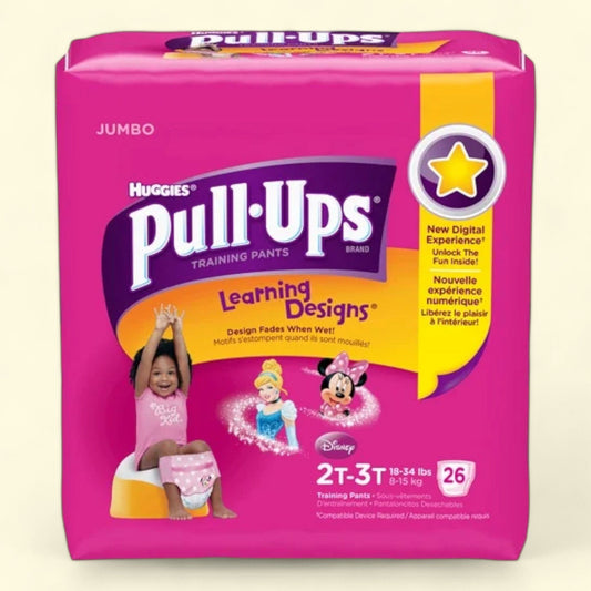 Pull-Ups Girls' Training Pants, 2T-3T (16-34 lbs), 60 Ct
