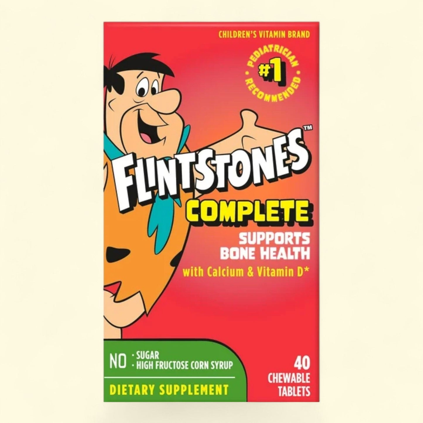 Flintstones Complete Chewable Kids Vitamins, 40 Count — authentic US product shipped worldwide by Treatspree