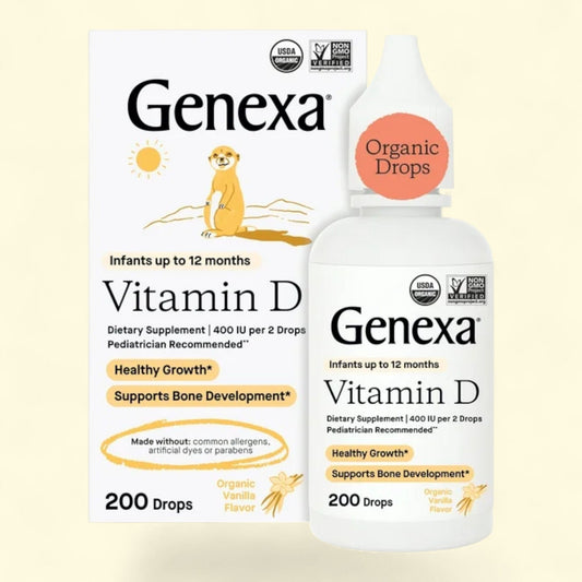 Genexa Baby Organic Vitamin D Drops, 200 Drops