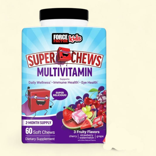 Force Factor Kids Multivitamin Super Chews, 60 Chews