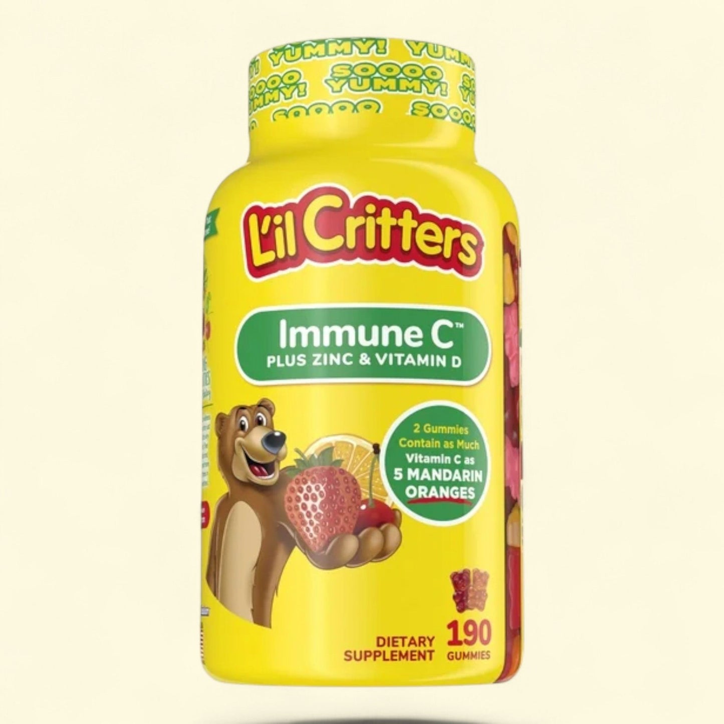 L'il Critters Immune C Kids Gummy Vitamins, 190 Count — authentic US product shipped worldwide by Treatspree