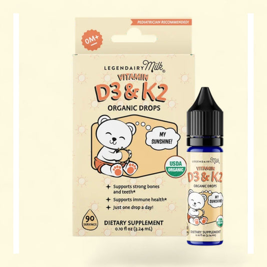 Legendairy Milk Vitamin D3 and K2 Drops, 0.1 fl oz