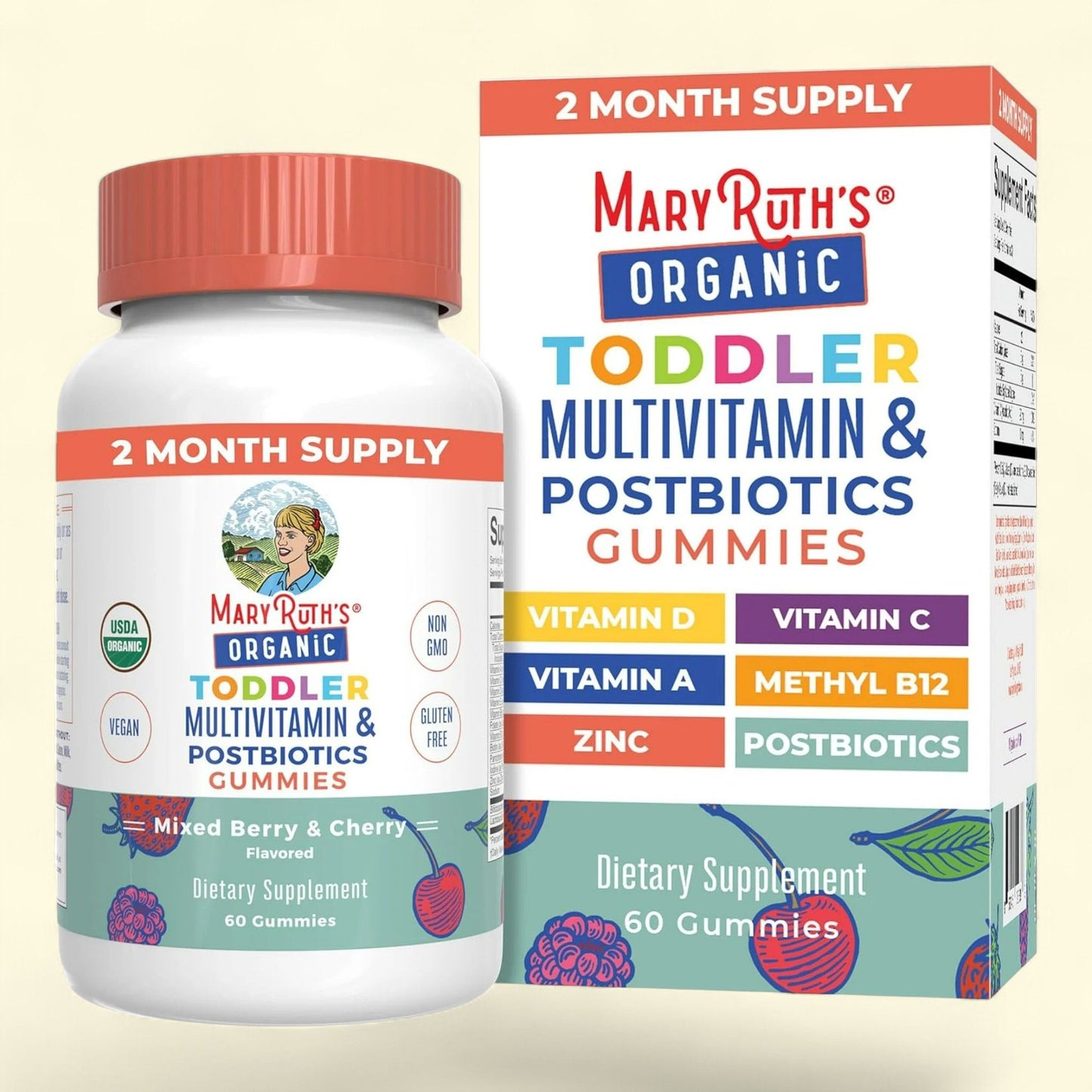 MaryRuth's Multivitamin Iodine Chewable Gummies, 60 Count — authentic US product shipped worldwide by Treatspree