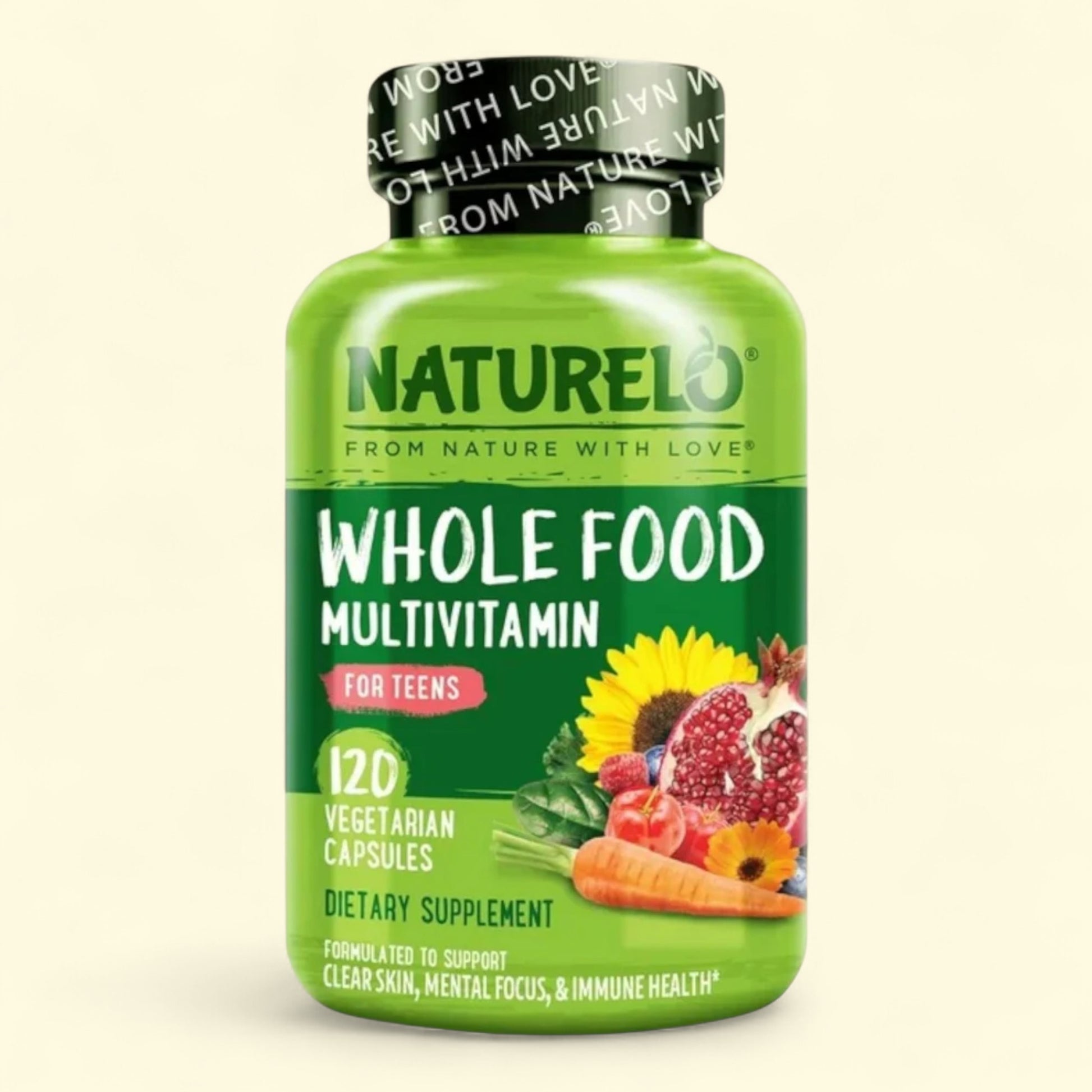 NATURELO Teen Multivitamin, 120 Capsules — authentic US product shipped worldwide by Treatspree