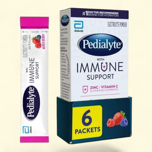 Pedialyte Electrolyte Drink Powder, Mixed Berry | 6 Powder Packets