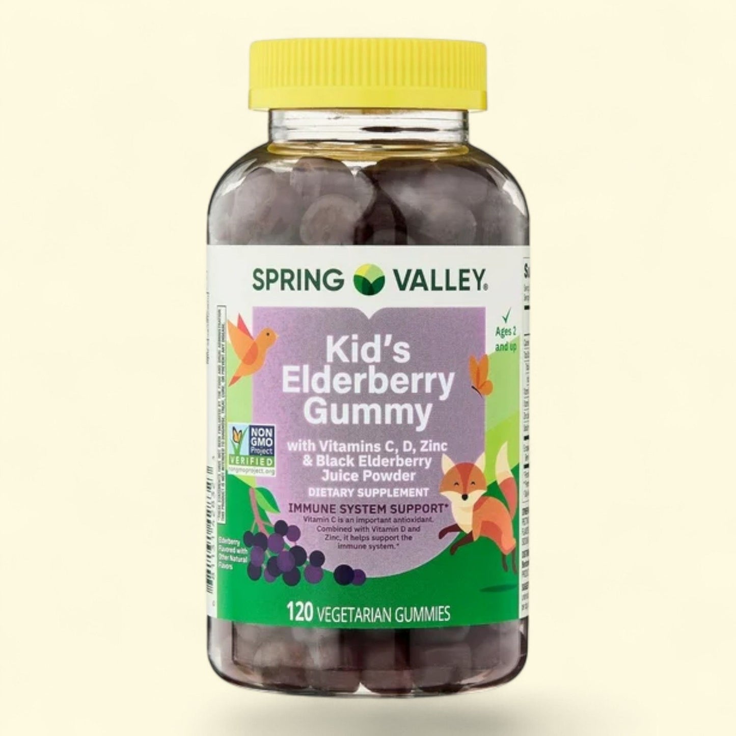 Spring Valley Kids Elderberry Gummies, 120 Count
