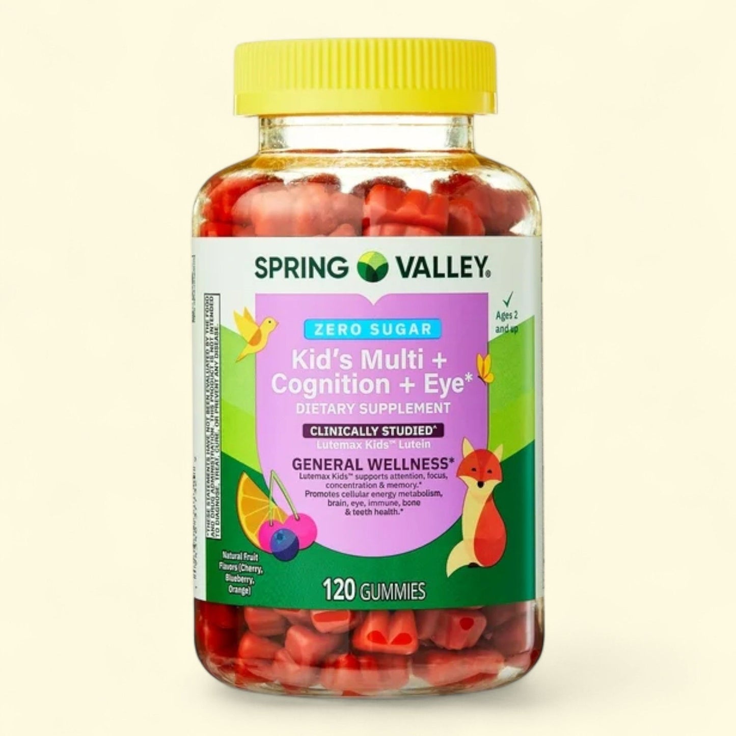 Spring Valley Kids Multi + Cognition + Eye Gummy, 120 Count