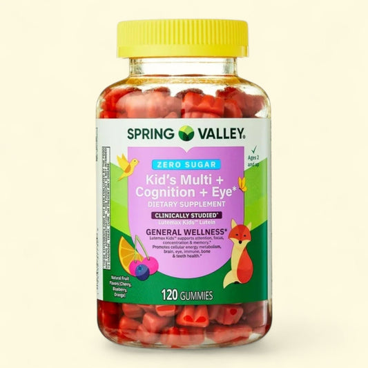 Spring Valley Kids Multi + Cognition + Eye Gummy, 120 Count