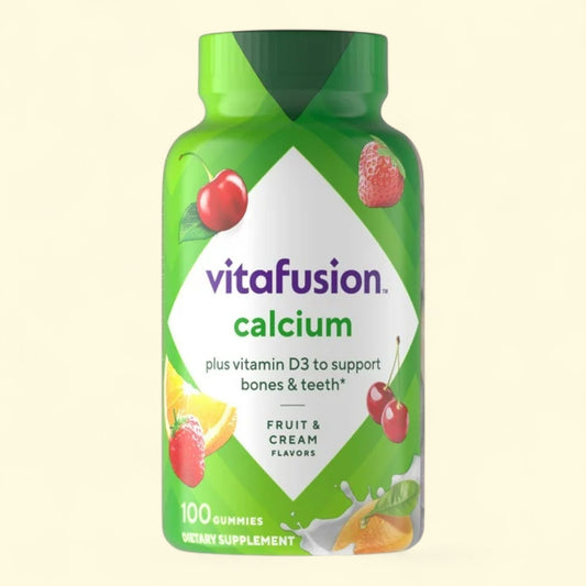 Vitafusion Chewable Calcium Gummy Vitamins, 100 Count