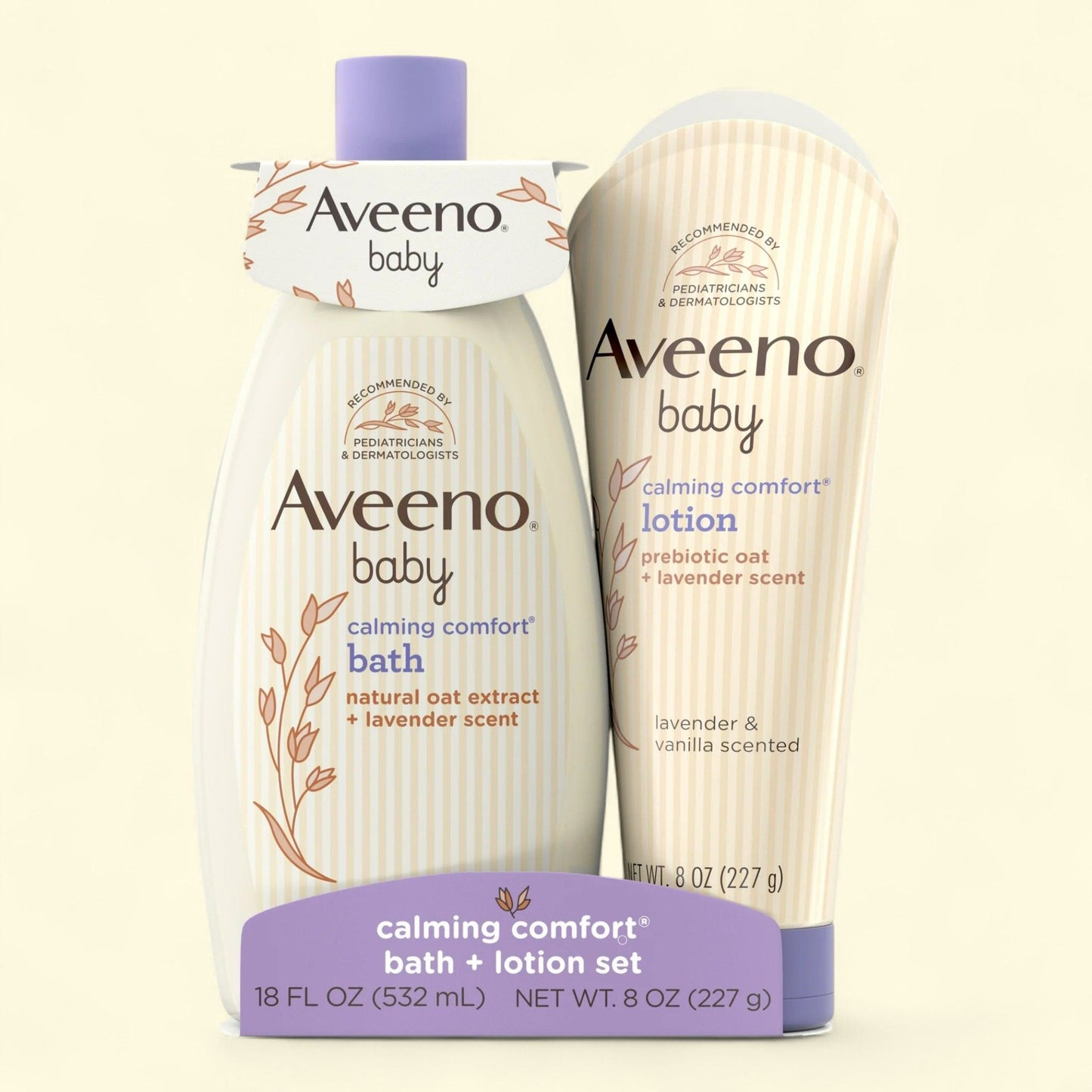 Coffret cadeau « Calming Comfort Bedtime » d'Aveeno Baby, 2 articles