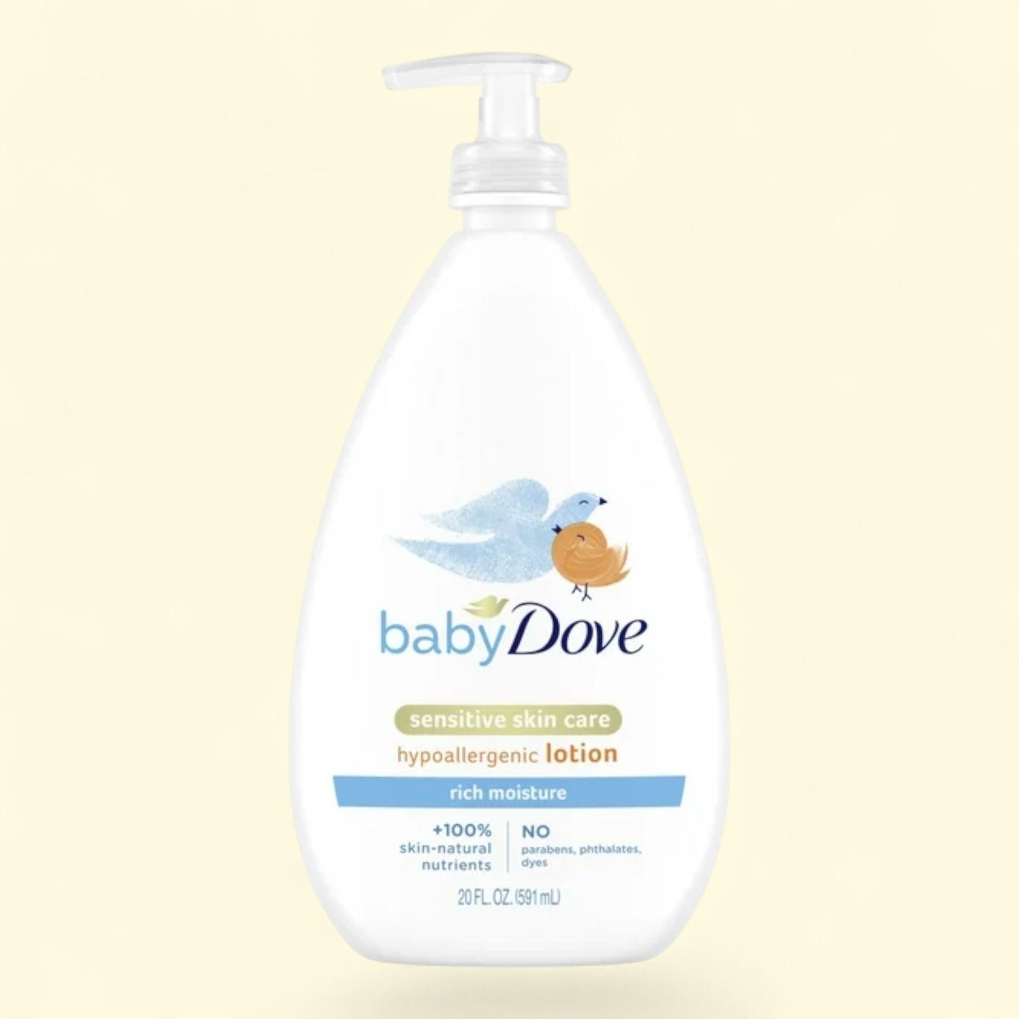 Baby Dove Sensitive Skin Care Body Lotion, 20 oz.