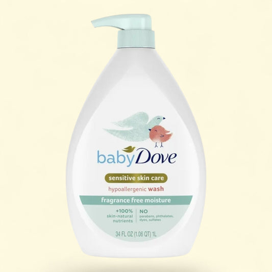 Baby Dove Skincare Liquid Body Wash, 34 oz