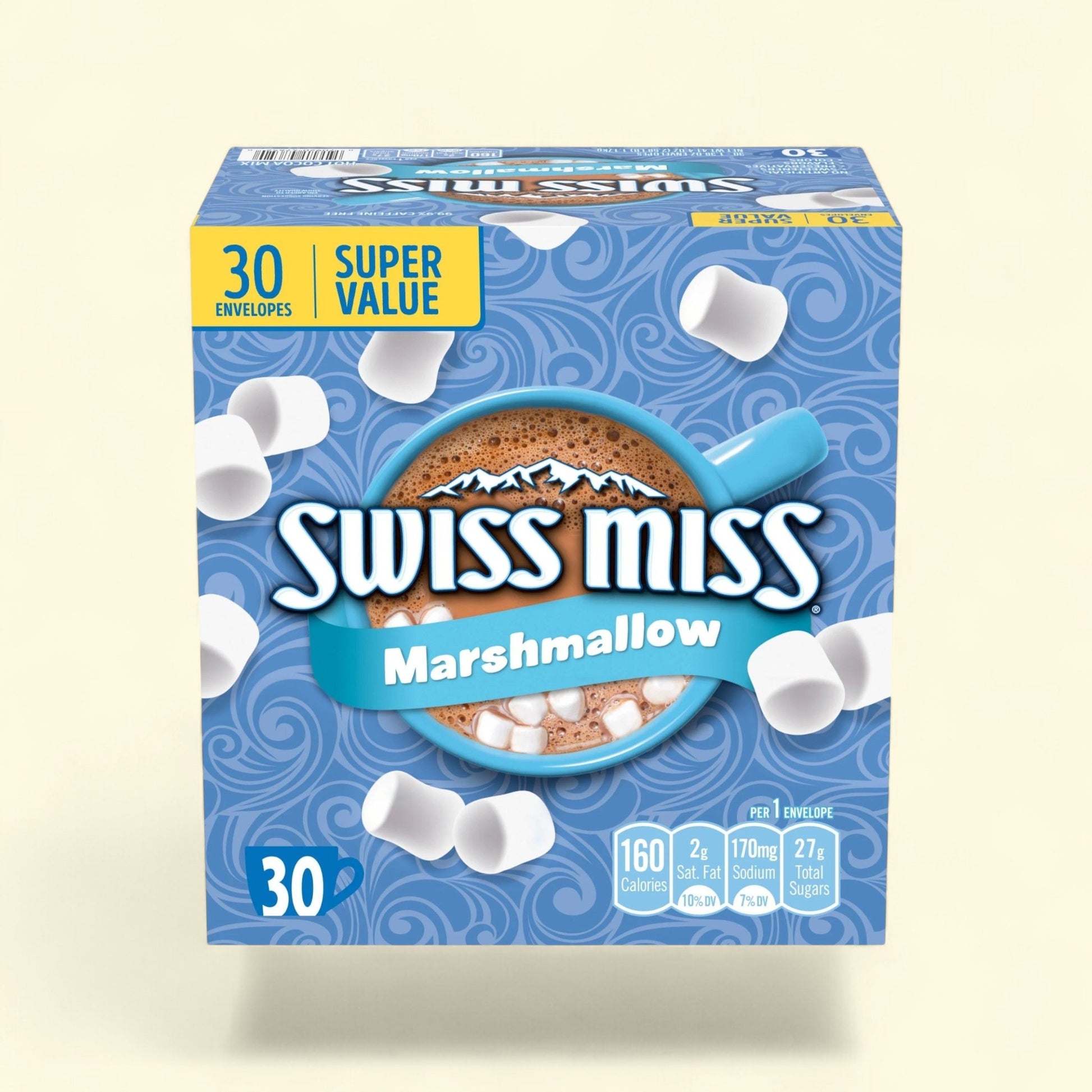Swiss Miss Hot Cocoa Mix with Marshmallows, 30 Count. — authentic US product shipped worldwide by Treatspree