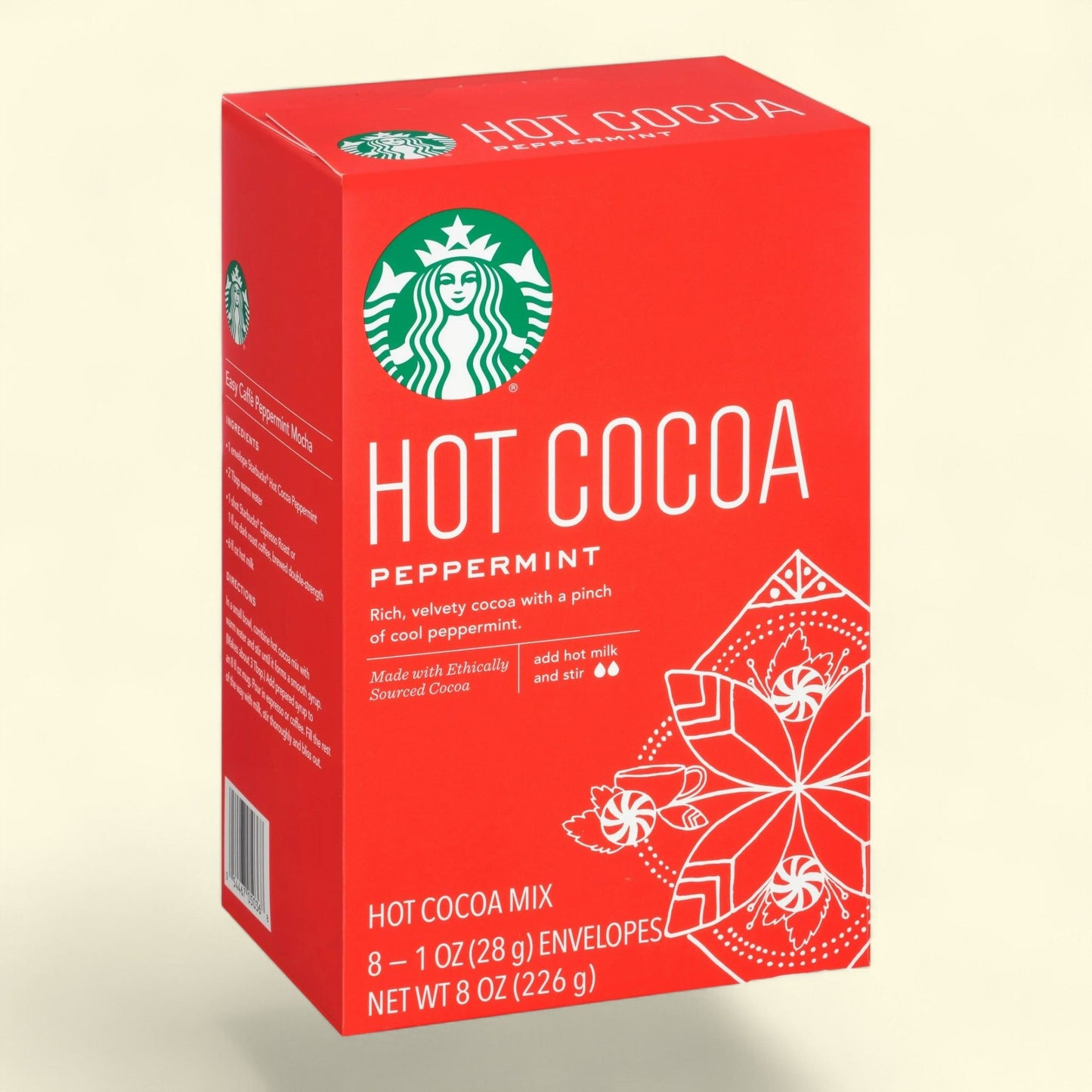 Starbucks Peppermint Hot Cocoa Mix, 8 count