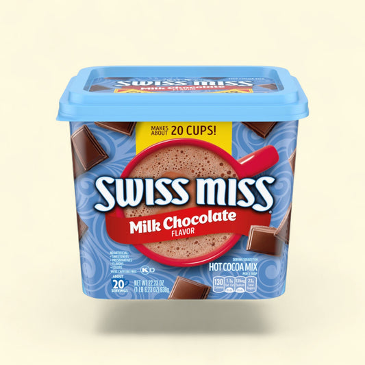 Swiss Miss Hot Cocoa Mix, Milk Chocolate, 8.0 oz — authentic US product shipped worldwide by Treatspree
