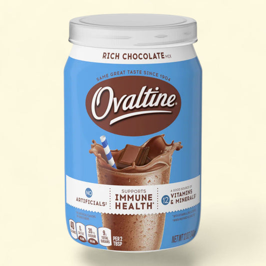 Ovaltine Rich Chocolate Milk Mix, 12 oz