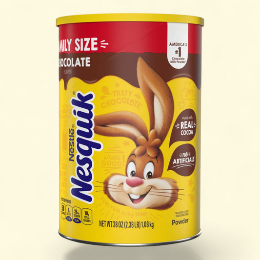Nesquik Chocolate Flavor Powder Drink Mix, 38 oz Canister