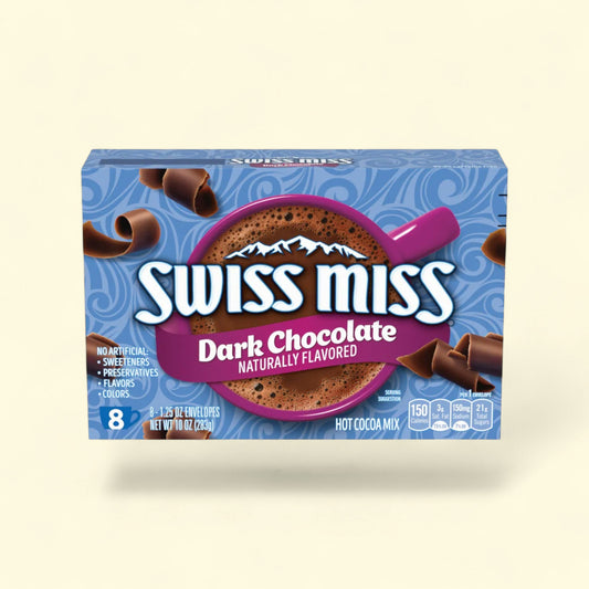 Swiss Miss Hot Cocoa Mix, Dark Chocolate, 8 oz. — authentic US product shipped worldwide by Treatspree