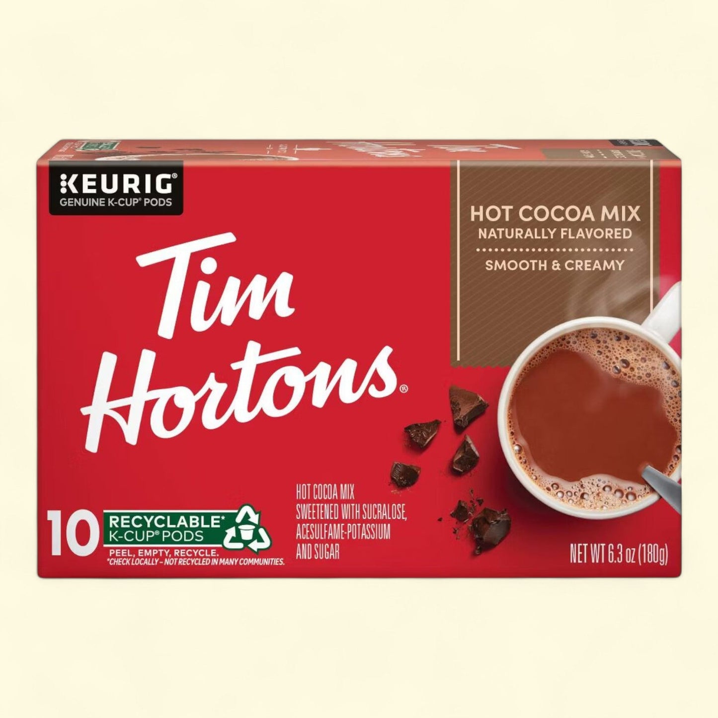 Tim Hortons Hot Chocolate K-Cup Pods, 10 ct.