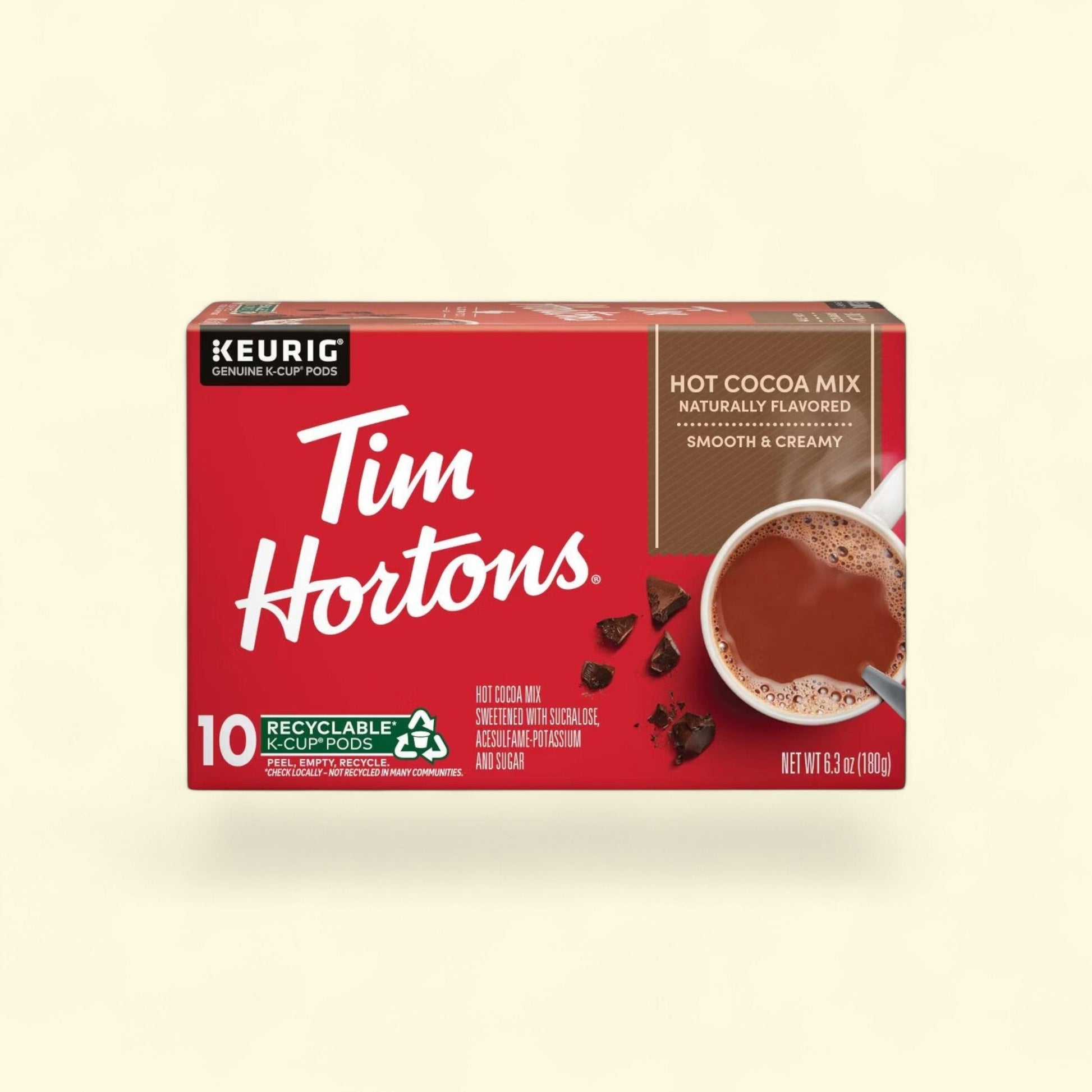 Tim Hortons Hot Chocolate K-Cup Pods, 10 ct. — authentic US product shipped worldwide by Treatspree
