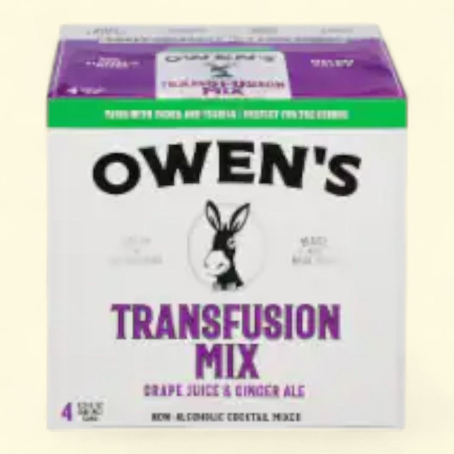 Owens Grape Juice & Ginger Ale Transfusion Mix, 1L