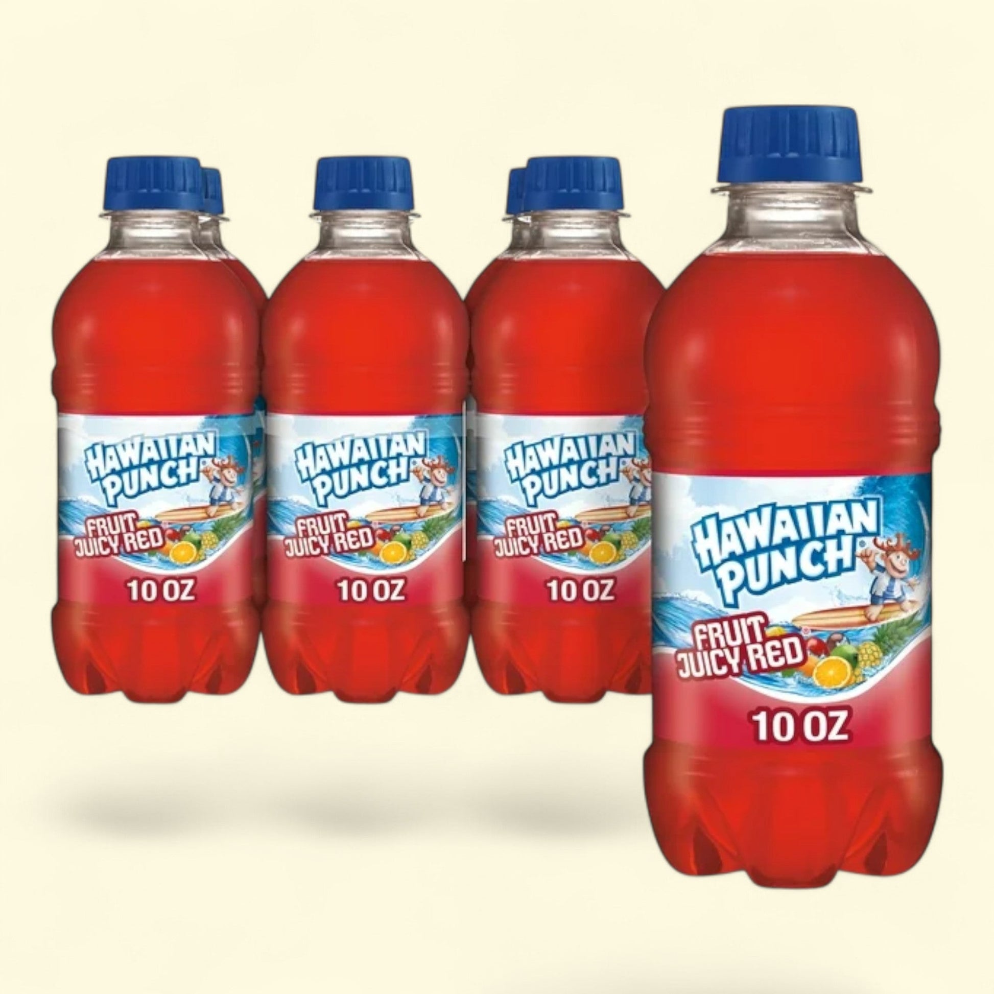 Hawaiian Punch Light Red Fruit Punch Juice, 10 fl oz, 6 Count — authentic US product shipped worldwide by Treatspree