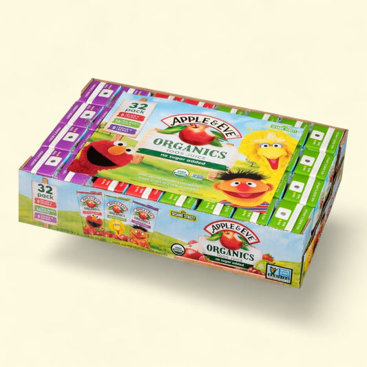 Apple & Eve Organic 100% Juice Variety Pack, 4.23 Fl. Oz., 32 Count
