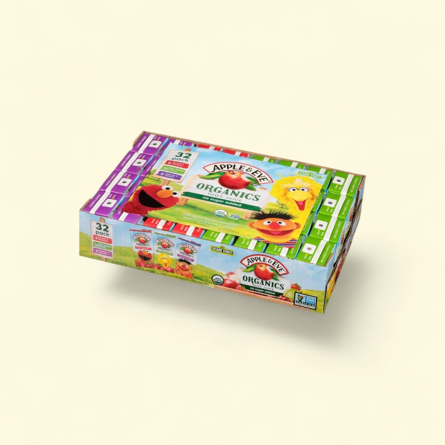 Apple & Eve Organic 100% Juice Variety Pack, 4.23 Fl. Oz., 32 Count — authentic US product shipped worldwide by Treatspree