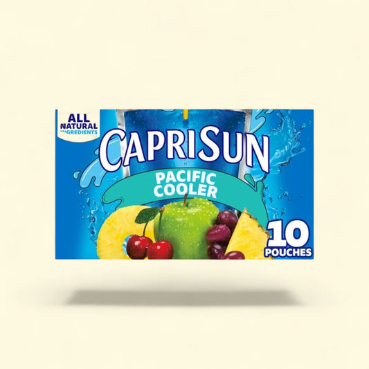 Capri Sun Pacific Cooler Mixed Fruit Juice, 10 Ct Box, 6 fl oz — authentic US product shipped worldwide by Treatspree