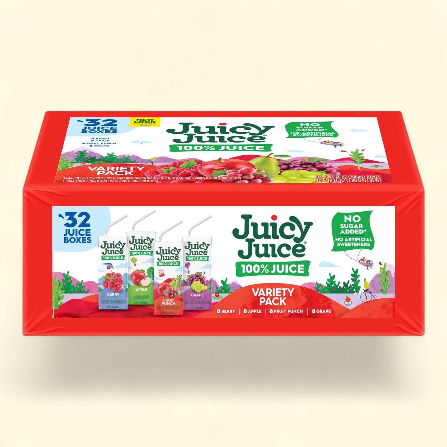 Juicy Juice 100% Juice, 32 Count, 6.75 fl oz Boxes