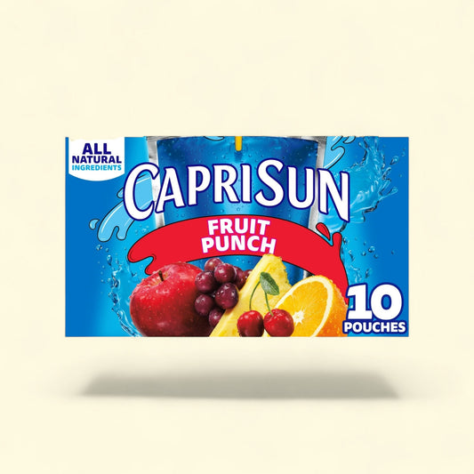 Capri Sun Fruit Punch Juice, 10 Ct, 6 fl oz — authentic US product shipped worldwide by Treatspree