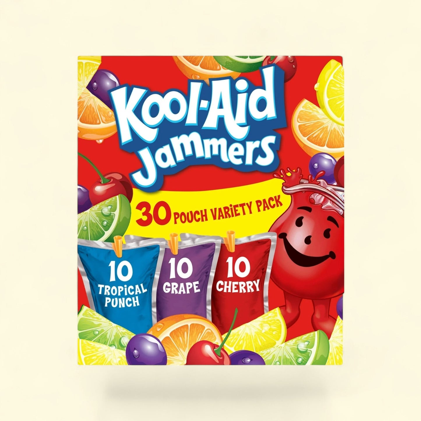 Kool Aid Jammers Variety Pack, 30 Ct Box, 6 fl oz Pouches — authentic US product shipped worldwide by Treatspree