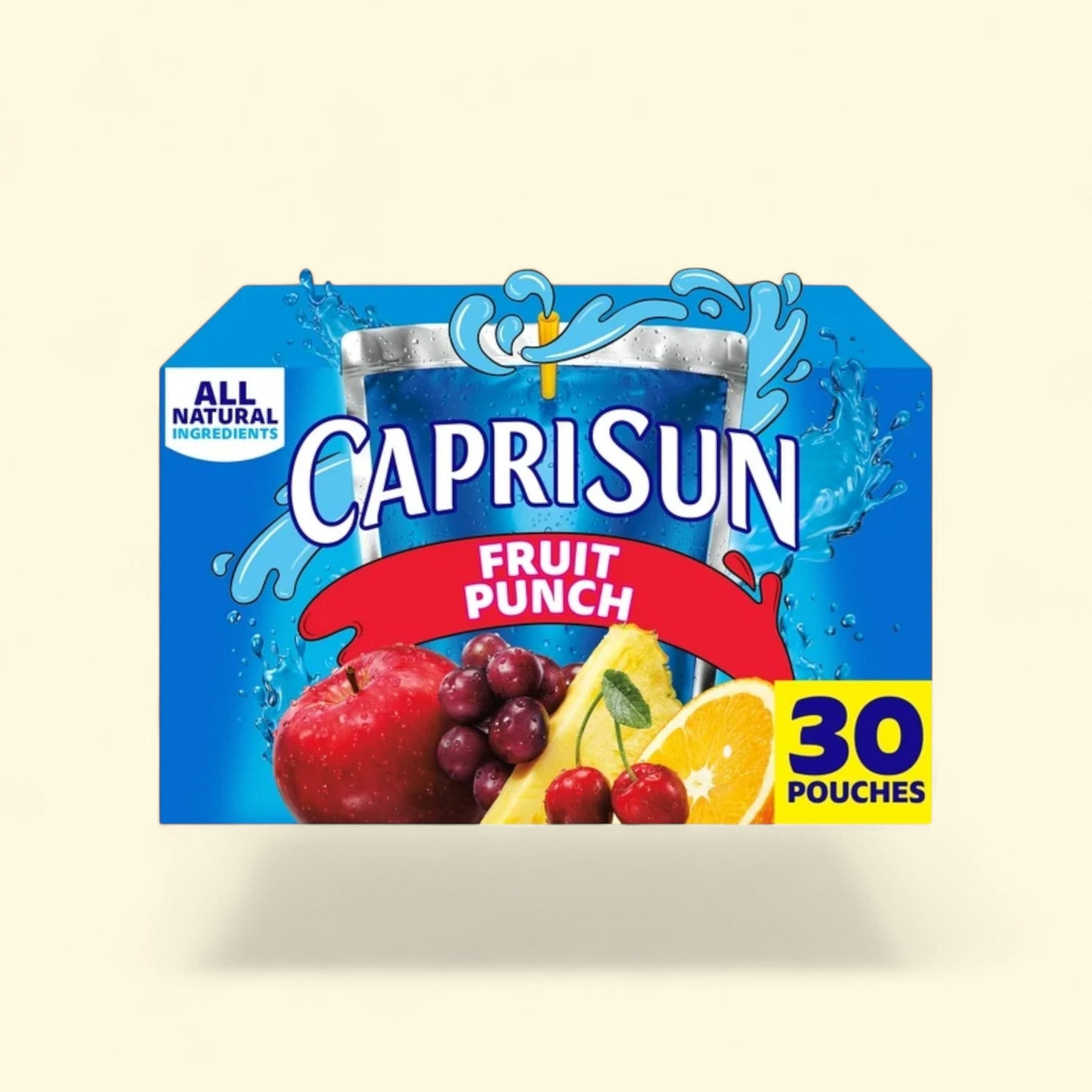Capri Sun Fruit Punch Juice, 6 fl oz, 30 Ct — authentic US product shipped worldwide by Treatspree