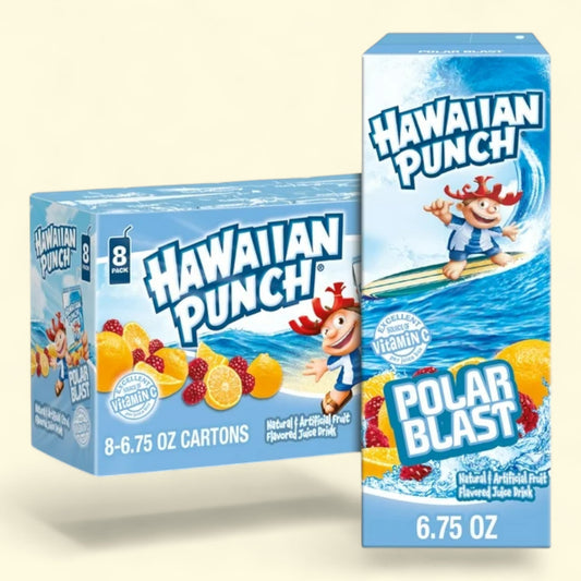 Hawaiian Punch Polar Blast Juice Drink, 6.75 fl oz, 8 Count