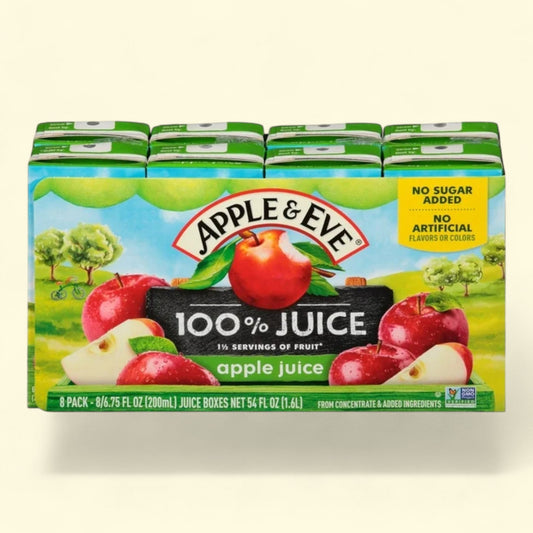 Apple & Eve 100% Apple Juice, 6.75 fl oz, 8 Count