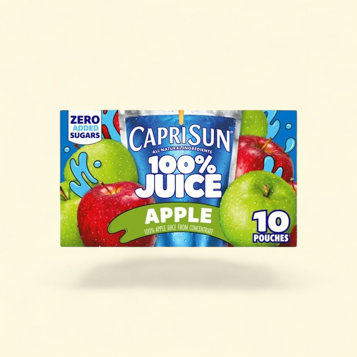 Capri Sun 100% Juice Apple Juice Box, 10 Ct, 6 fl oz — authentic US product shipped worldwide by Treatspree