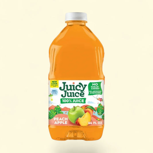 Juicy Juice Peach Apple, 64 fl oz Bottle — authentic US product shipped worldwide by Treatspree