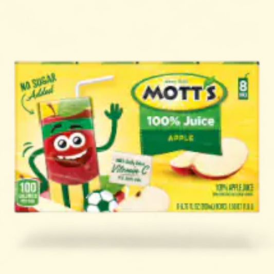Mott's Apple Juice Boxes, 100% Original, 8.45 oz